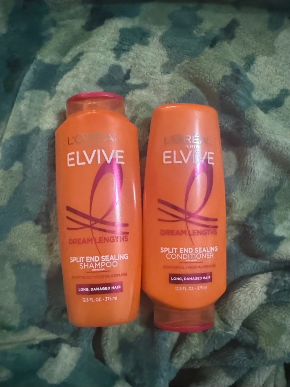 L'Oreal Elvive Dream Lengths Shampoo & Conditioner - Orange with Pink Accents